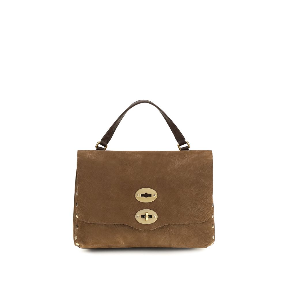 Zanellato Brown Suede Leather Shoulder Bag